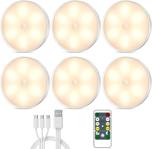 Under Cabinet Lighting with Remote, Motion Sensor Step Lights