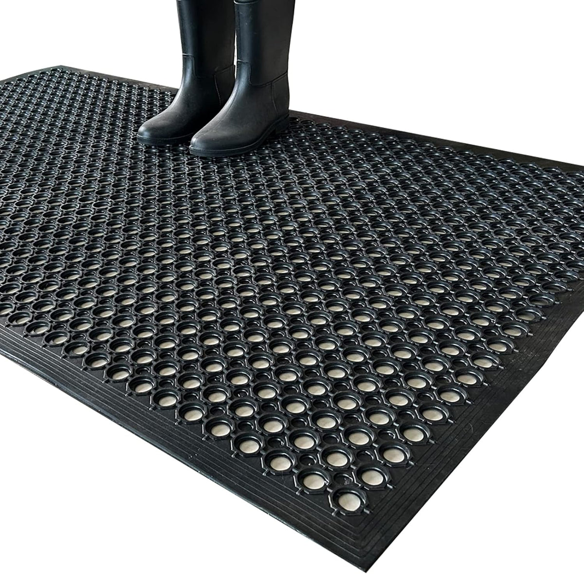 Outside Rubber Floor Mats anti Slip Commercial Resturant Drainage Mat