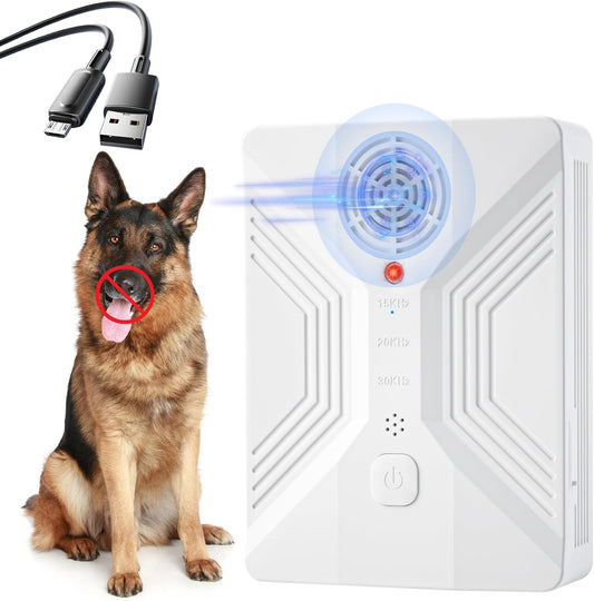 Nupec Ultrasonic anti Barking Device, 3 Adjustable Modes Bark Control Box, 50FT Long Range Dog Barking Deterrent, Outdoor Dog Bark Stopper & Training Tool for Effective Barking Control
