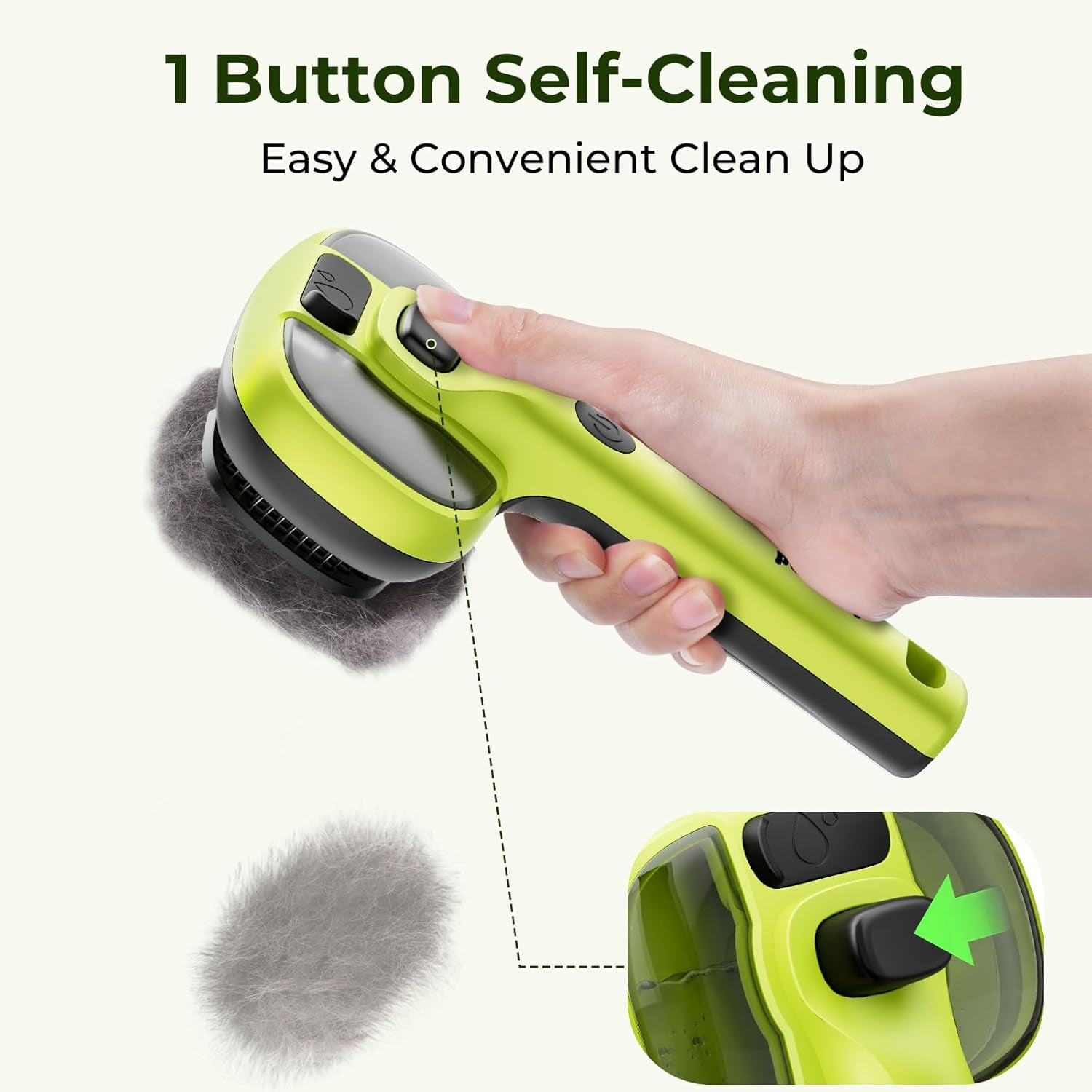 Pecute Self-Cleaning Steam Dog Cat Brush for Heavy Shedding/Long Coats | Gentle, Undercoat Removal & Smoothing, Shedding Control, for Water-Anxious Pets, 2 Cool Mist Modes, XL Tank