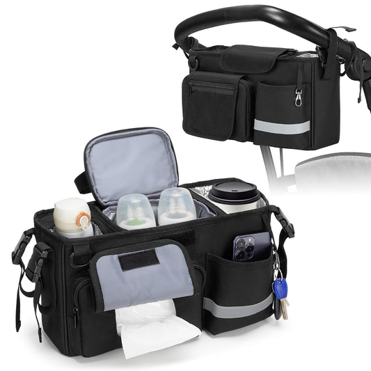 Parent Console Stroller Organizer Compatible with WONDERFOLD W&X