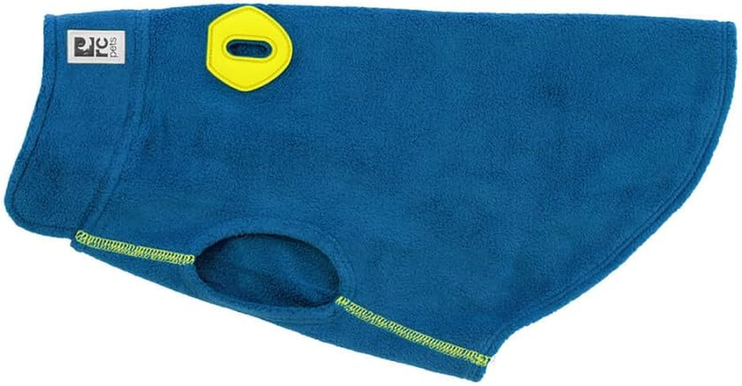 RC Pet Products Baseline Fleece Dog Coat, Everyday Base Layer (Arctic Blue/Tennis, 22)