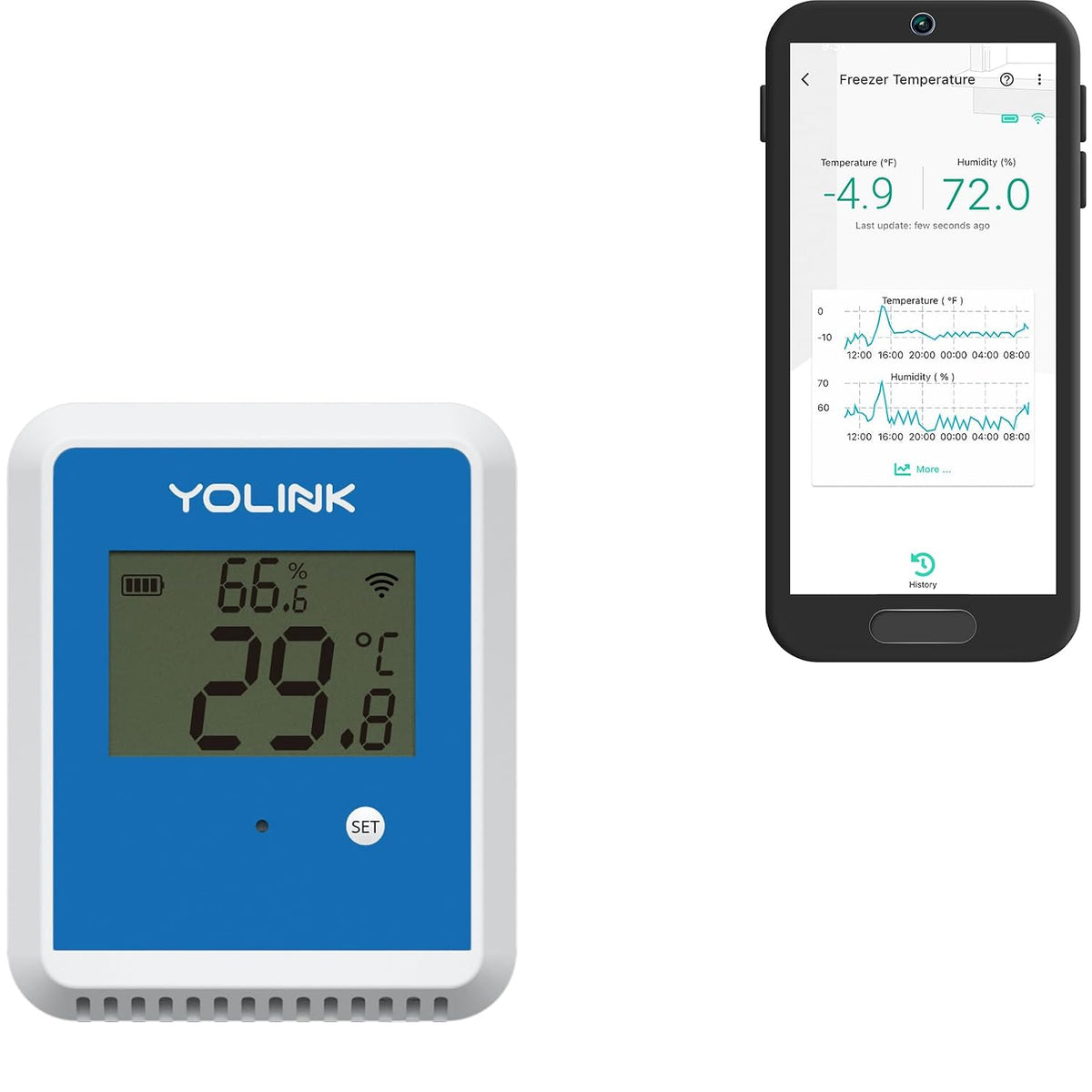Yolink X3 Outdoor Thermometer Hygrometer Data Logger, YS8015