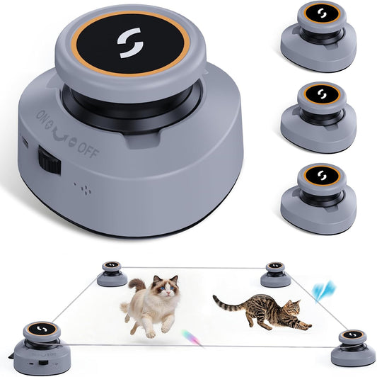 Jripae Interactive Cat Toys for Indoor Cats DIY Multi-Track Chase