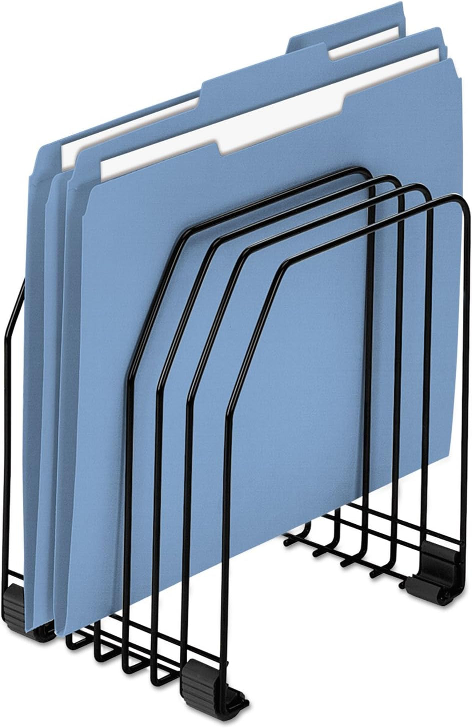 Fellowes Workstation File Organizer, 7 Section, Wire, Black (68112)