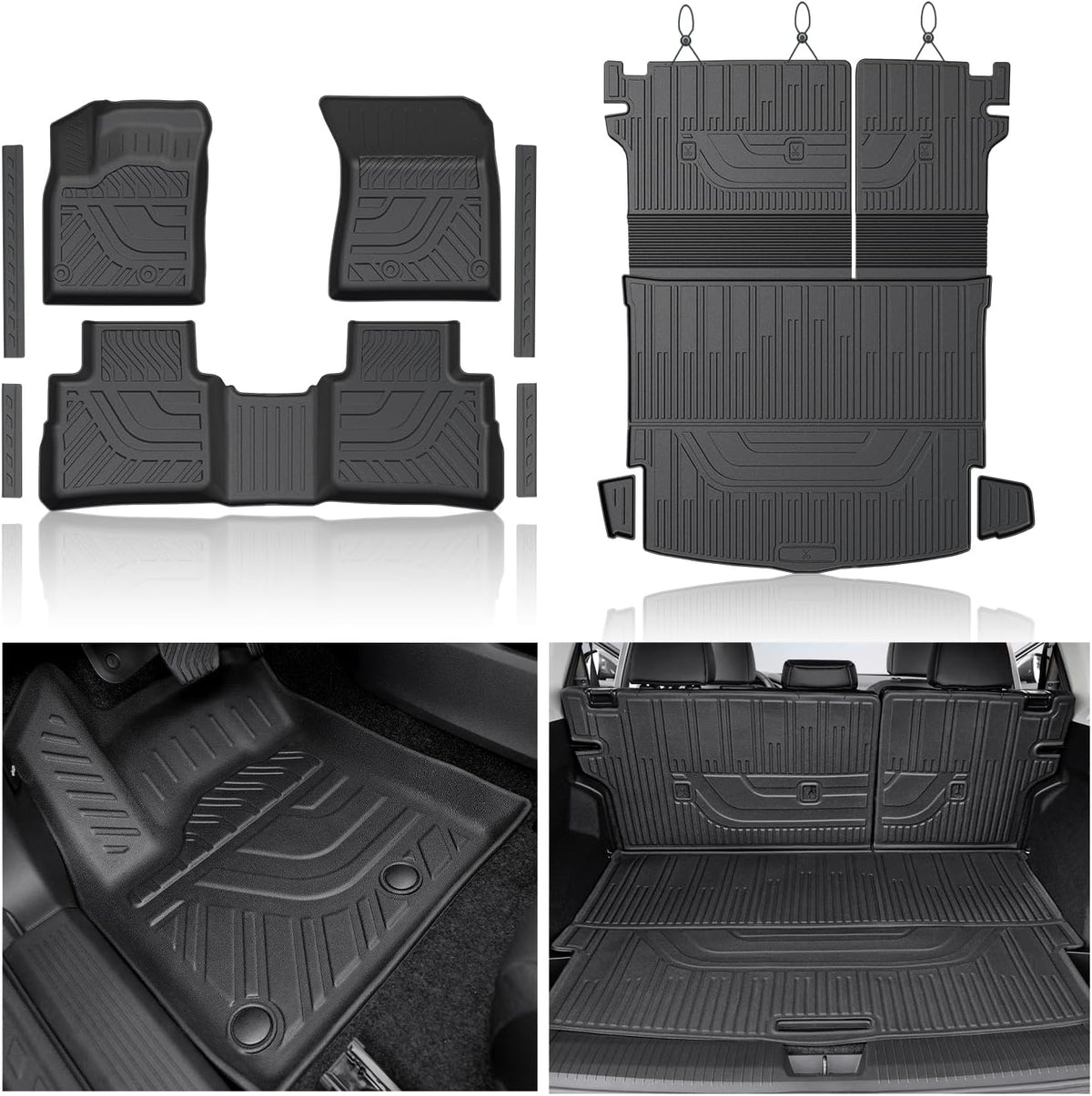 Floor Mats for Nissan Rogue 2021-2026 (No Fit Sport) W/Cargo Mat