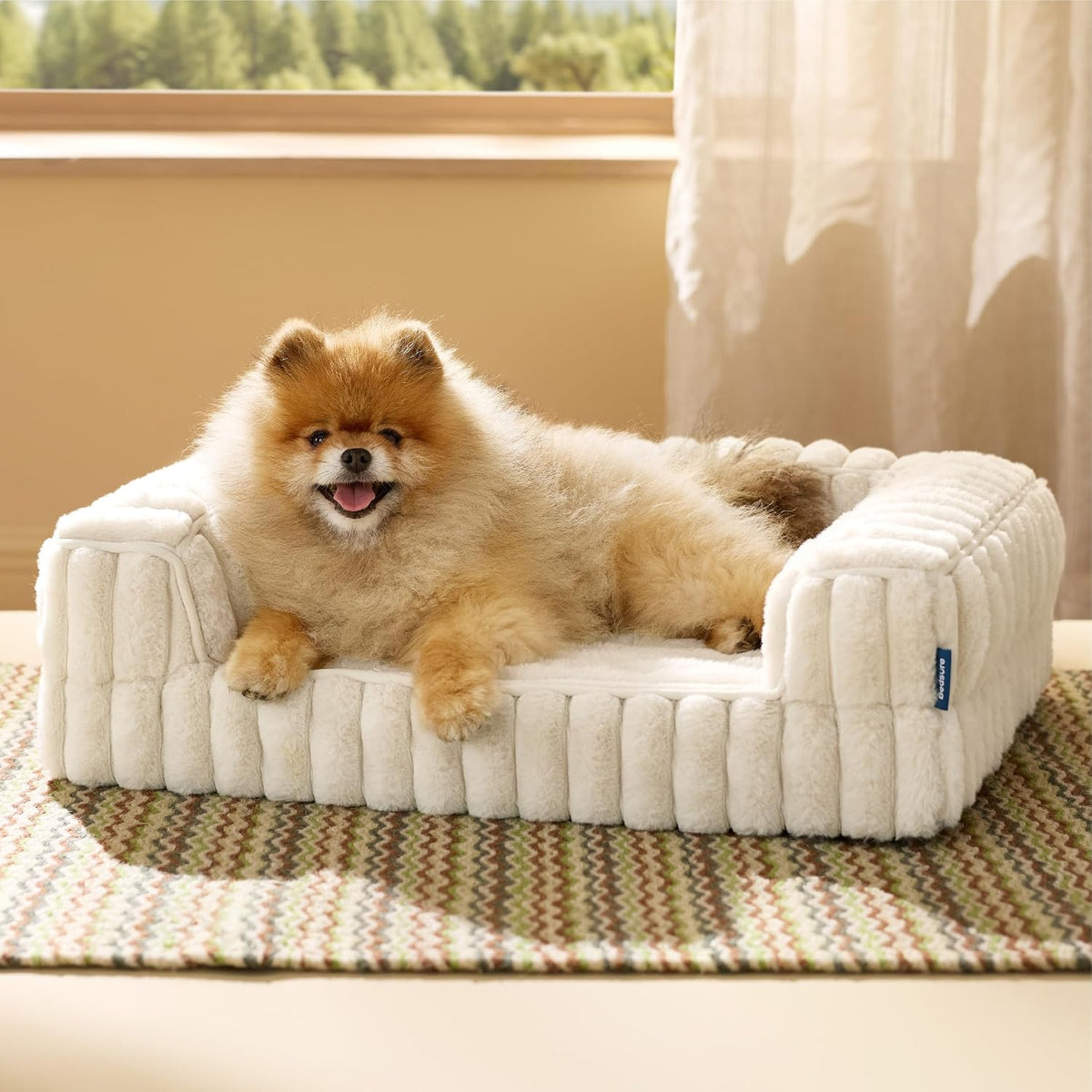 Bedsure Comfyfleece® Memory Foam Orthopedic Small Dog Bed with Sides 24"
