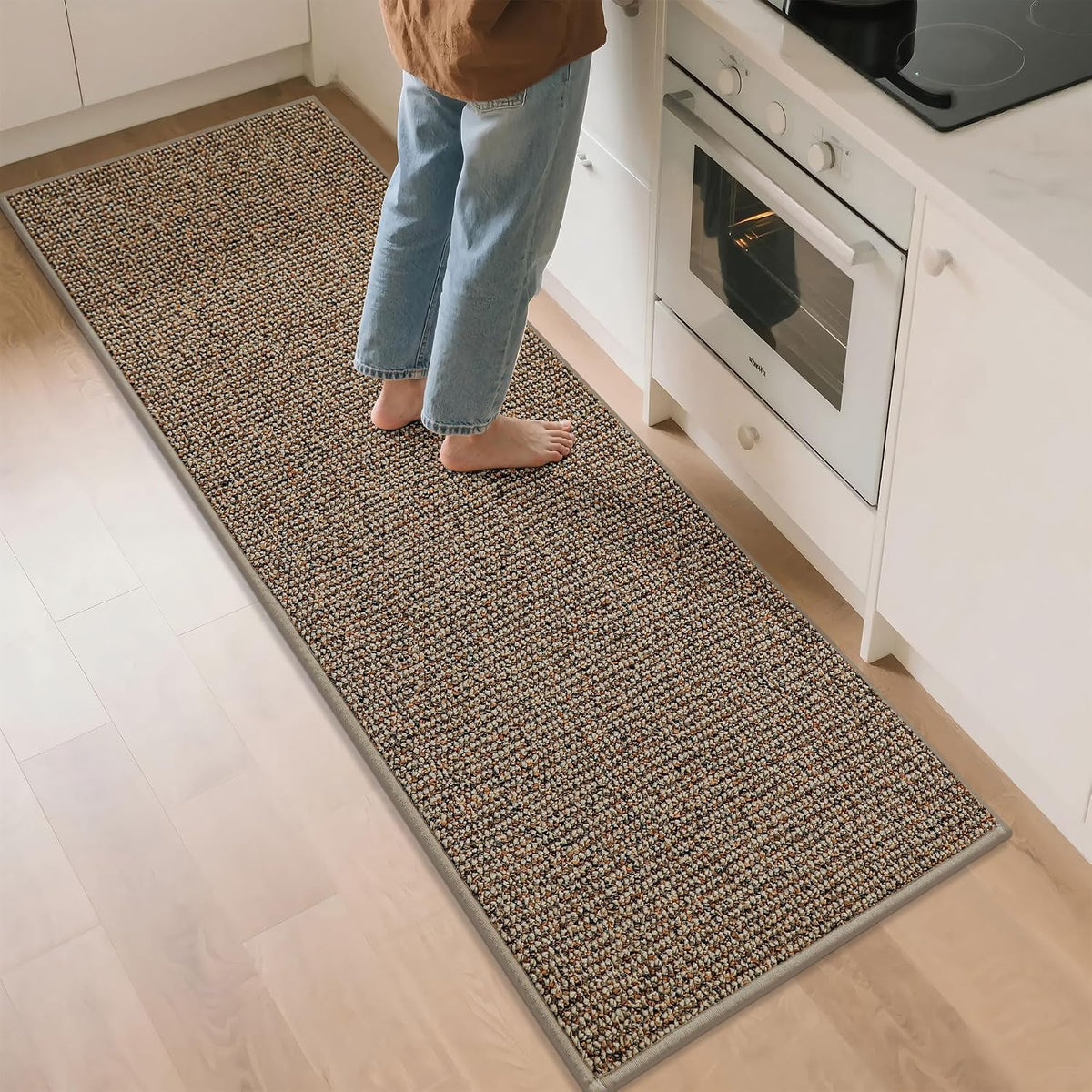 BEQHAUSE Kitchen Runner Rugs 24"X72", Kitchen Mats for Floor, Taupe