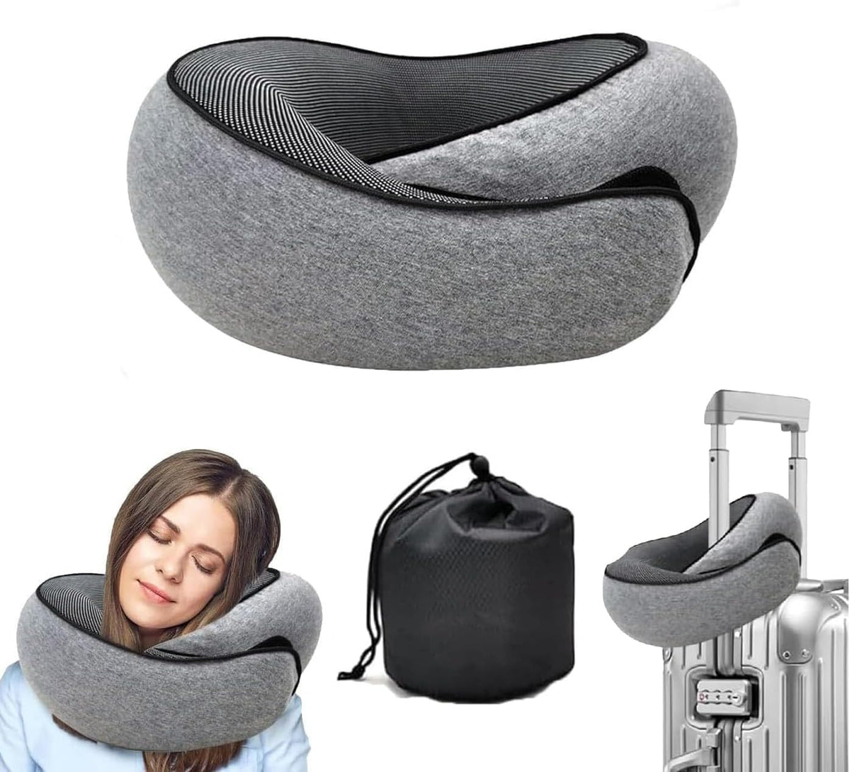 WEERSHUN Travel Pillows Shunhuomaoyi for Airplanes,2026 New Travel Pillow,Travel Neck Pillow Airplane Memory Foam Travel Pillow Neck Pillow for Traveling Suitable for Airplanes,Offices and Cars