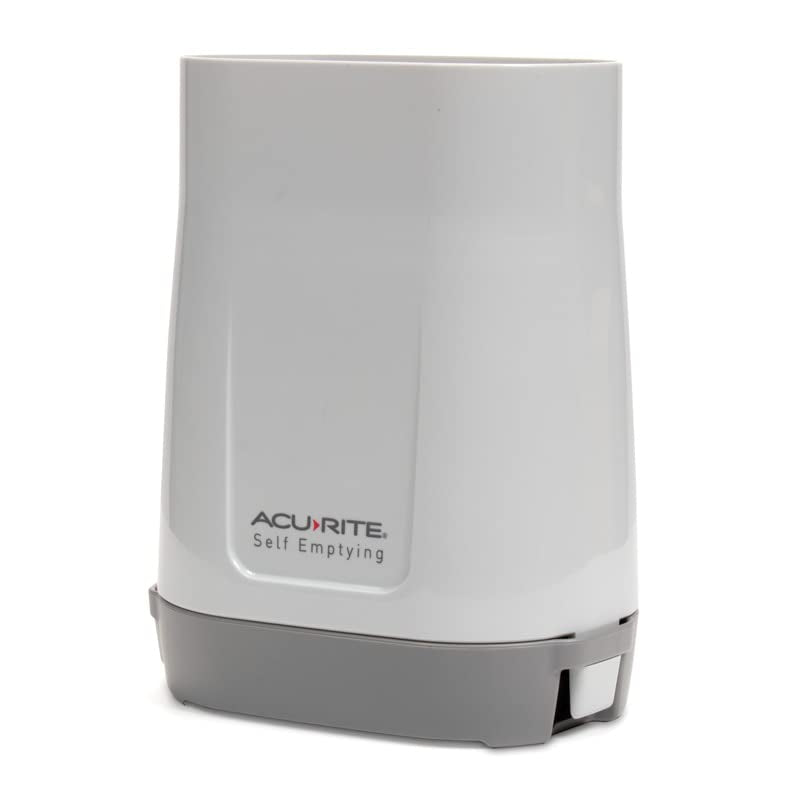 Acurite Wireless Rain Gauge with Self-Emptying Rain Collector with Rainfall History, Alerts, and Current Date and Time (02446M)