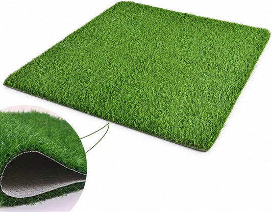 Whitefeather Artificial Grass Dog Potty Pad, 24 X 36 in Indoor Puppy Pee Pad with Non-Slip Rubber Base, Washable Cuttable Turf for Small Dogs, Apartments & Balconies
