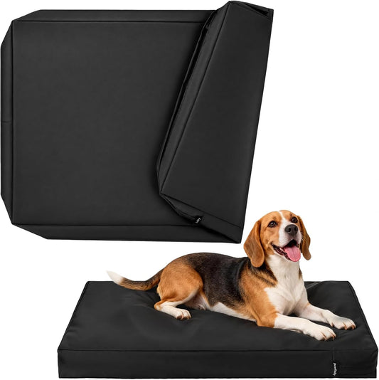 PAWFINITY Waterproof Dog Bed Cover Replacement Washable, Zipper Closure