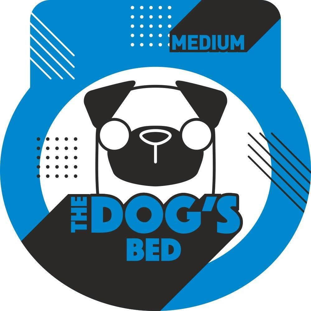 The Dog’S Bed Supportive Egg Crate Foam Dog Bed for Medium Dogs, Grey Oxford - Washable Bolster Dog Bed with Removable Waterproof Liner, Non Slip Base, Calming Surface – Certipur-Certified Foam