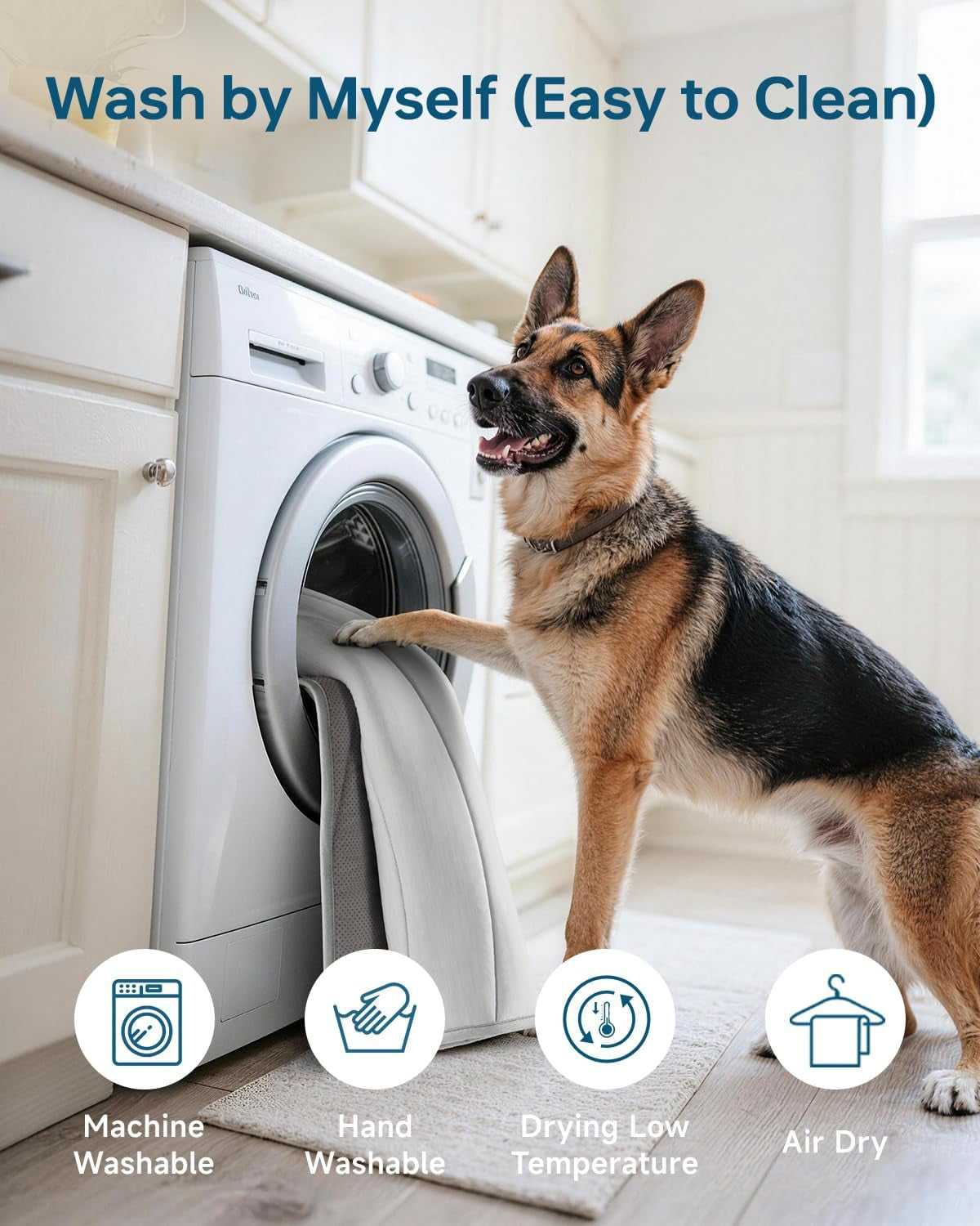 Cooling Mat for Dogs, 59" X 40" Washable Pet Cooling Pad, X-Large Dogs