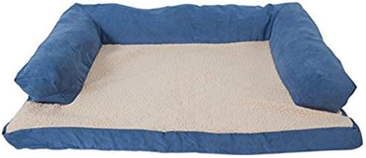 Aspen Pet Bolster Orthopedic Pet Bed, One Size, 40 X 30 Inches, Made in USA