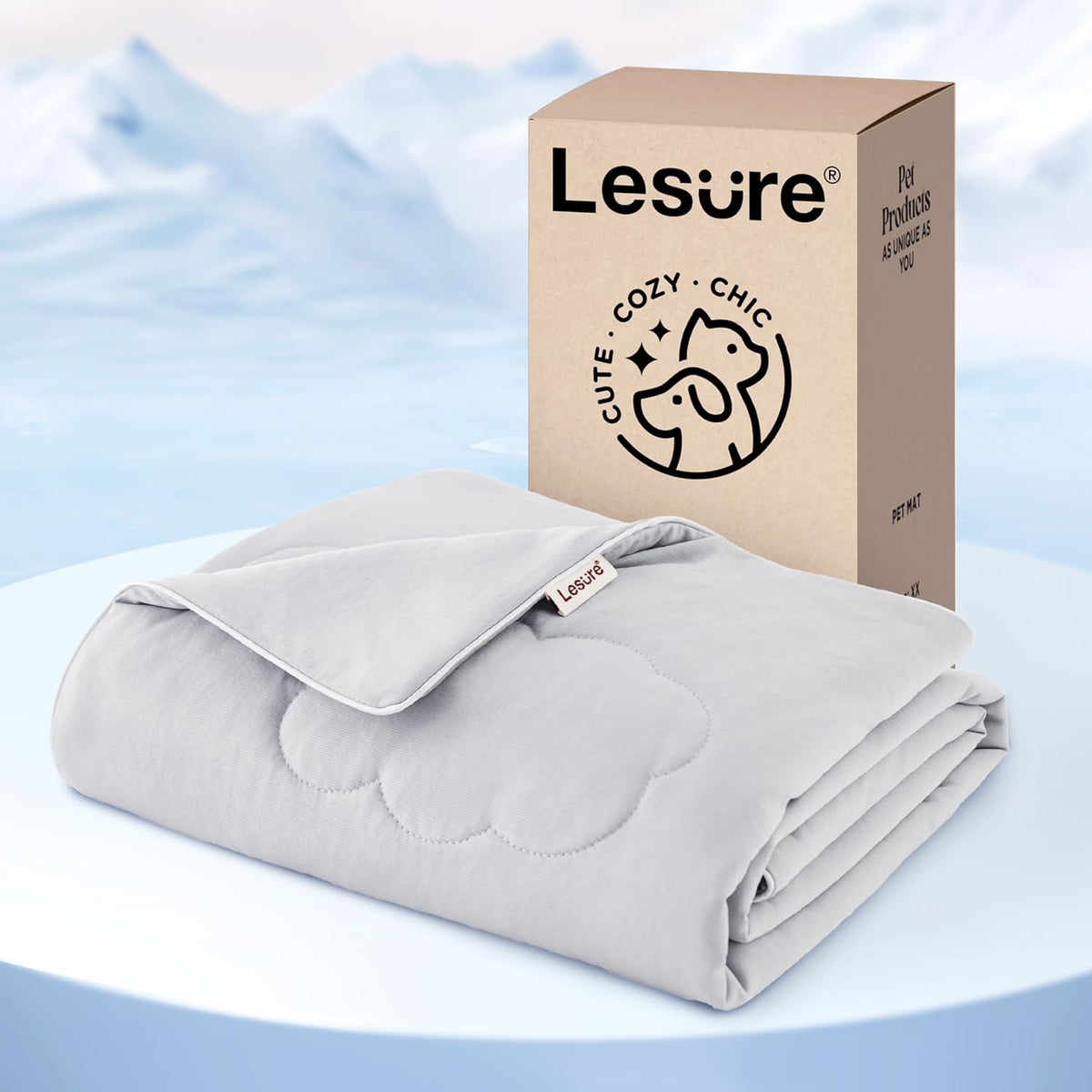 LE SURE Apexcloud™ Premium Cooling Blankets for Large Dogs Q-Max>0.4,40X50