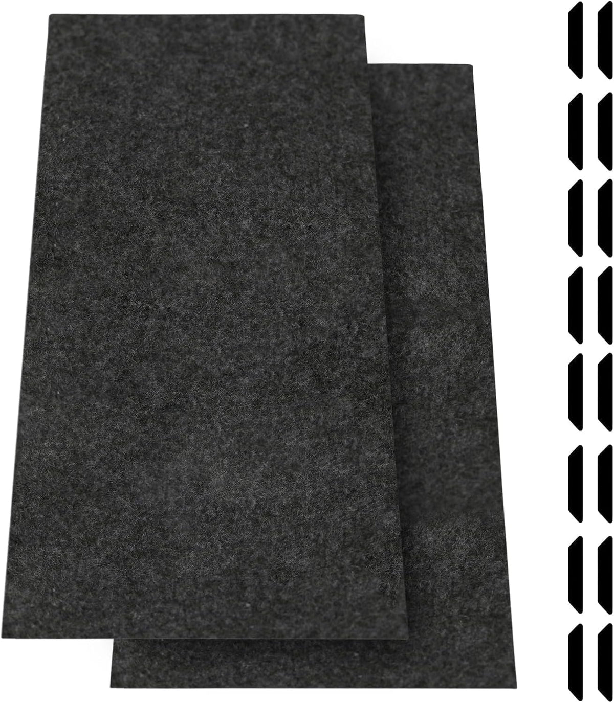 JERIA 2 Pcs 36 X 60 Inch Oil Spill Mat for under Car Driveway,Oil Leaks Absorbent Oil Pad,Tape Rubber Mat Garage Floor with 16 PCS Tapes