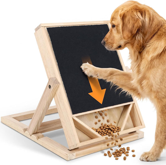 Youyole Dog Nail Scratch Board with Treat Box, Adjustable Dog Scratch Board