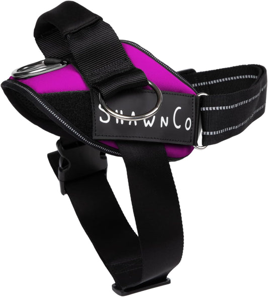 Shawnco Essential Pro Dog Harness, No-Pull Pet Vest (Orchid, M)