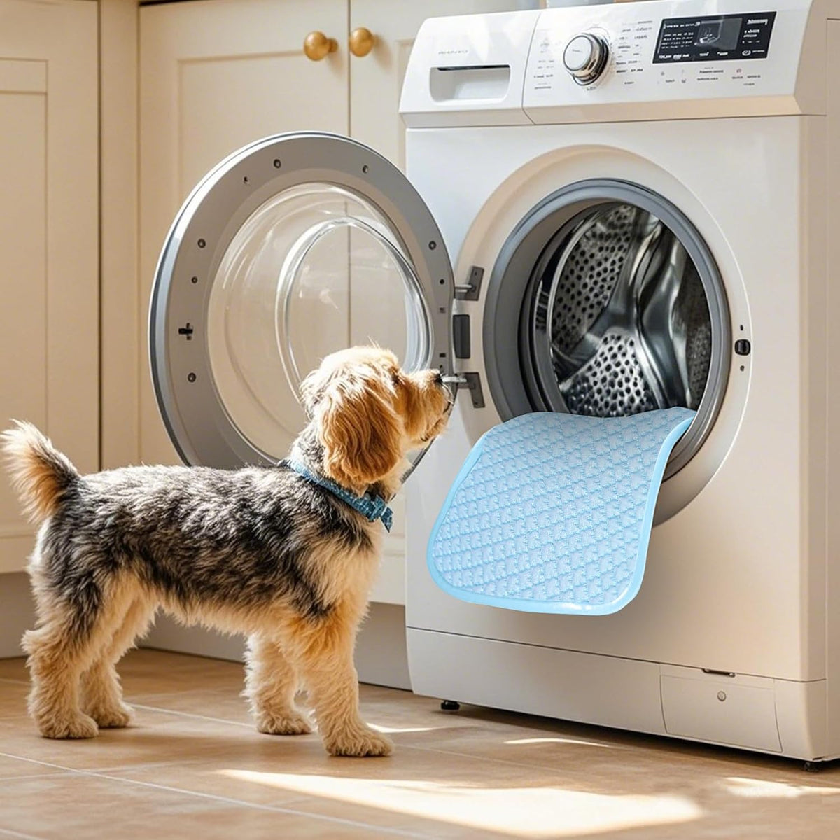 SOMOYA Dog Cooling Mats,Foldable Non-Slip Arc-Chill Cool Pad