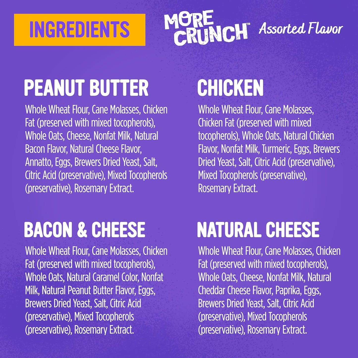 Blue Dog Bakery Natural Dog Treats, More Crunch Large, Assorted Flavors, 18Oz Box, 1 Box