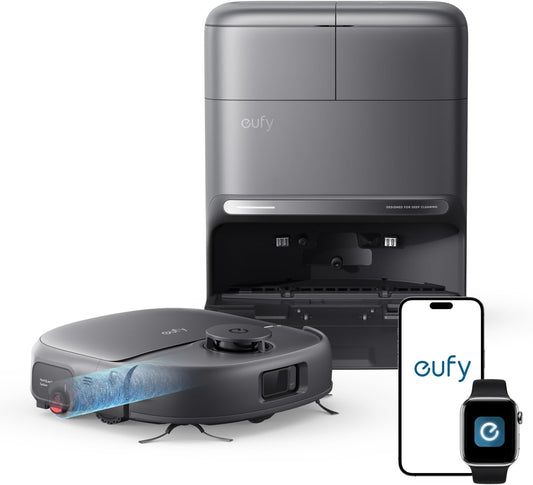 Eufy C28 Robot Vacuum and Mop Combo,15,000 Pa Suction, Hydrojet Self Clean Roller Mop, Upgraded from X10 Pro, Zero-Tangle for Pet Hair, Auto Mop Washing&Drying, Self-Emptying&Refilling 2026 New