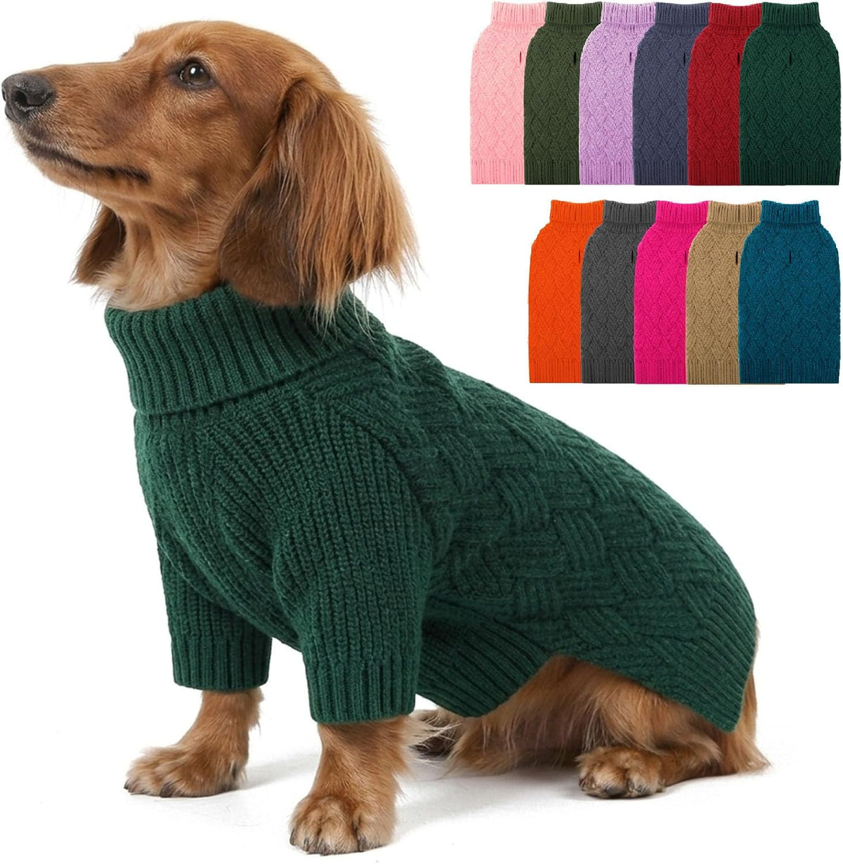 Dog Sweater, Medium Dog Sweaters Pullover for Fall Winter