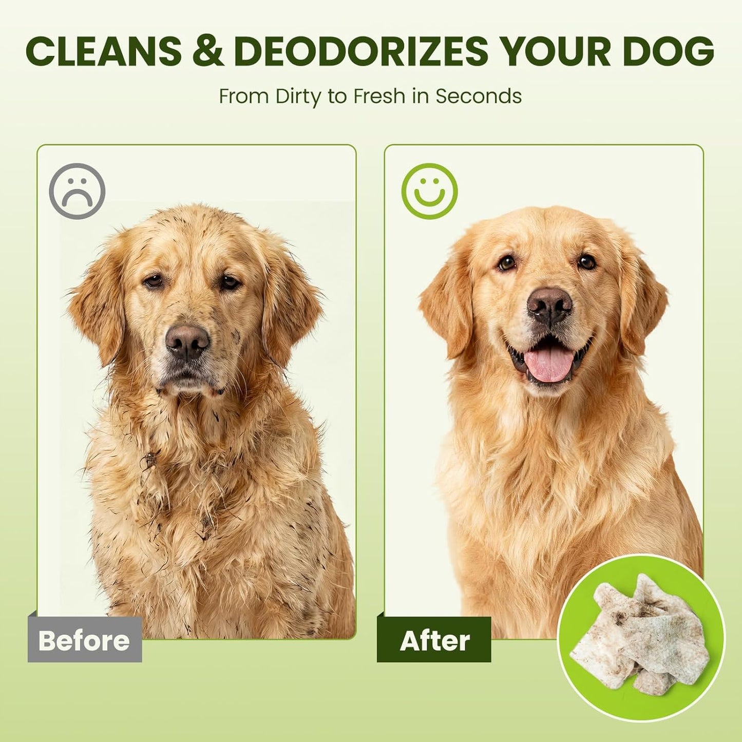 Hypoallergenic Pet Wipes for Dogs, Cats & Small Animals – Quick Clean & Deodorize Paws, Butt, Eyes, Face & Fur | Daily Grooming Wipes | Extra Large & Thick | Coconut Scented, 400 Count