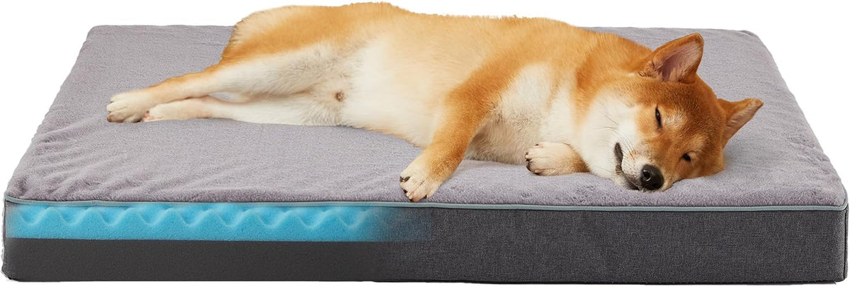 WATANIYA PET Cooling Dog Beds for Large Dogs, 35-Inch Dog Crate Bed