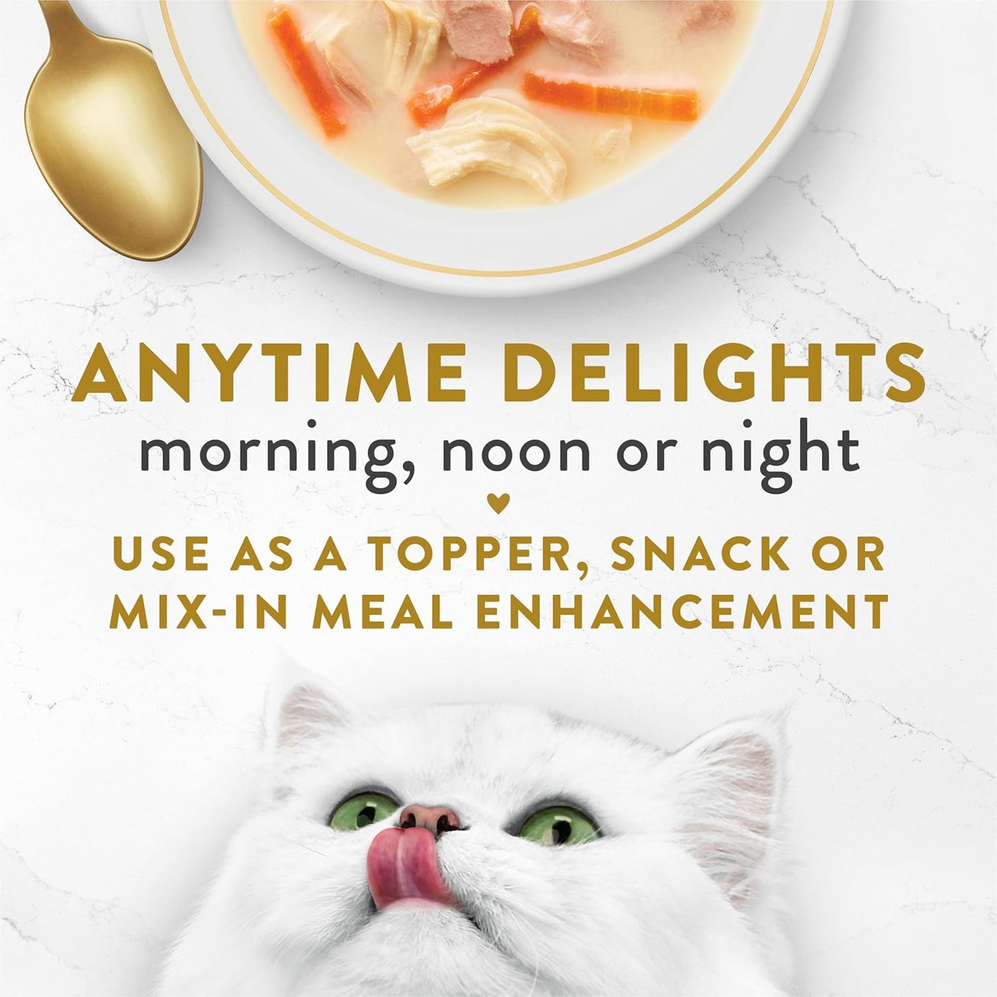 Purina Fancy Feast Lickable Broth Topper Complement Creamy Wet Cat Food Variety Pack - (Pack of 12) 1.4 Oz. Pouches