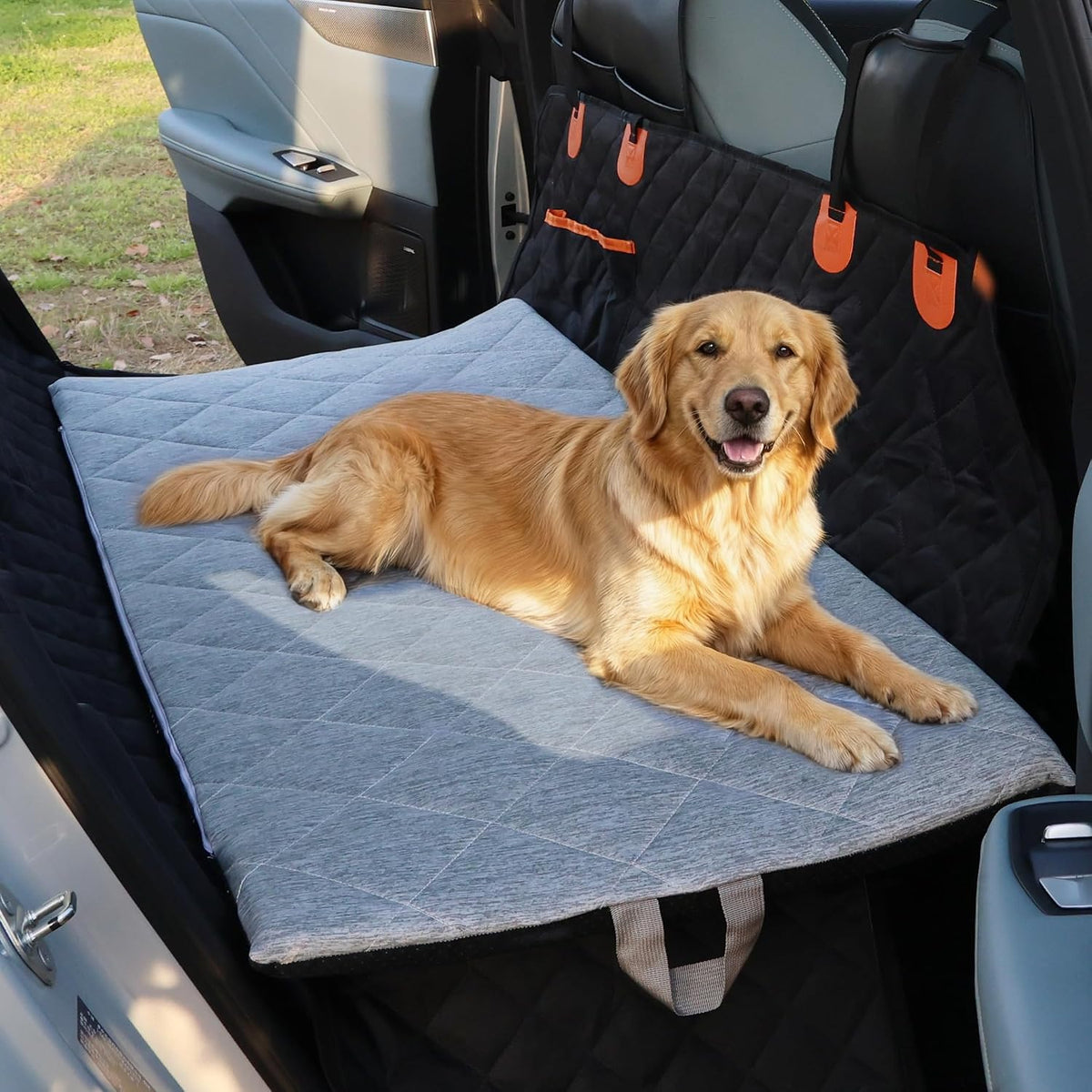 Joyblooms Dog Bed for Car Back Seat Dog Bed Cooling Dog Mat for Car Pet Mat,Gray