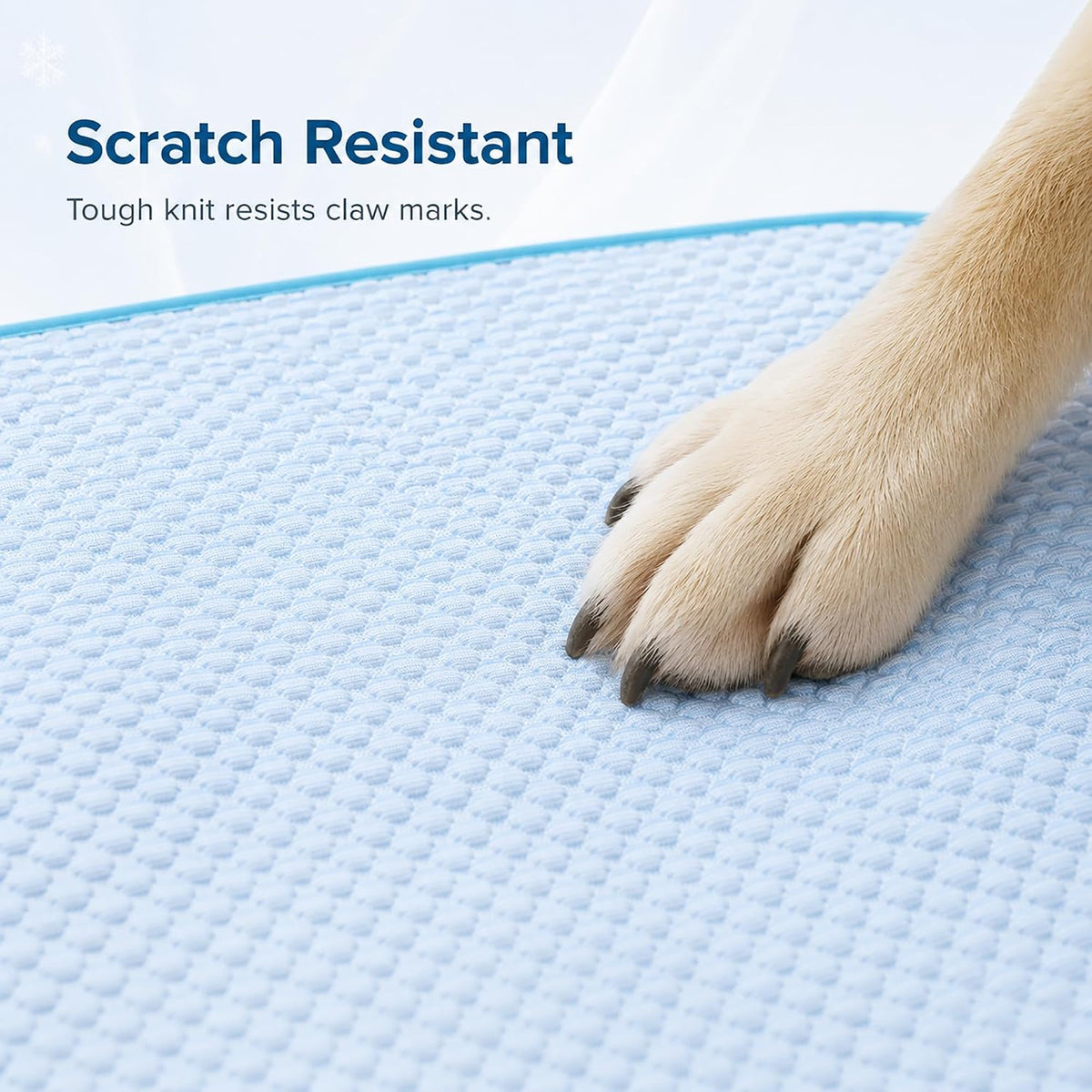 Pet Cooling Mat for Dogs & Cats – Ice-Silk Breathable Washable Foldable Cooling Blanket, Durable Portable Non-Slip Dog Bed for Crate, Kennel, Car & Outdoor Use, Blue 19.7 X 15.7In Small