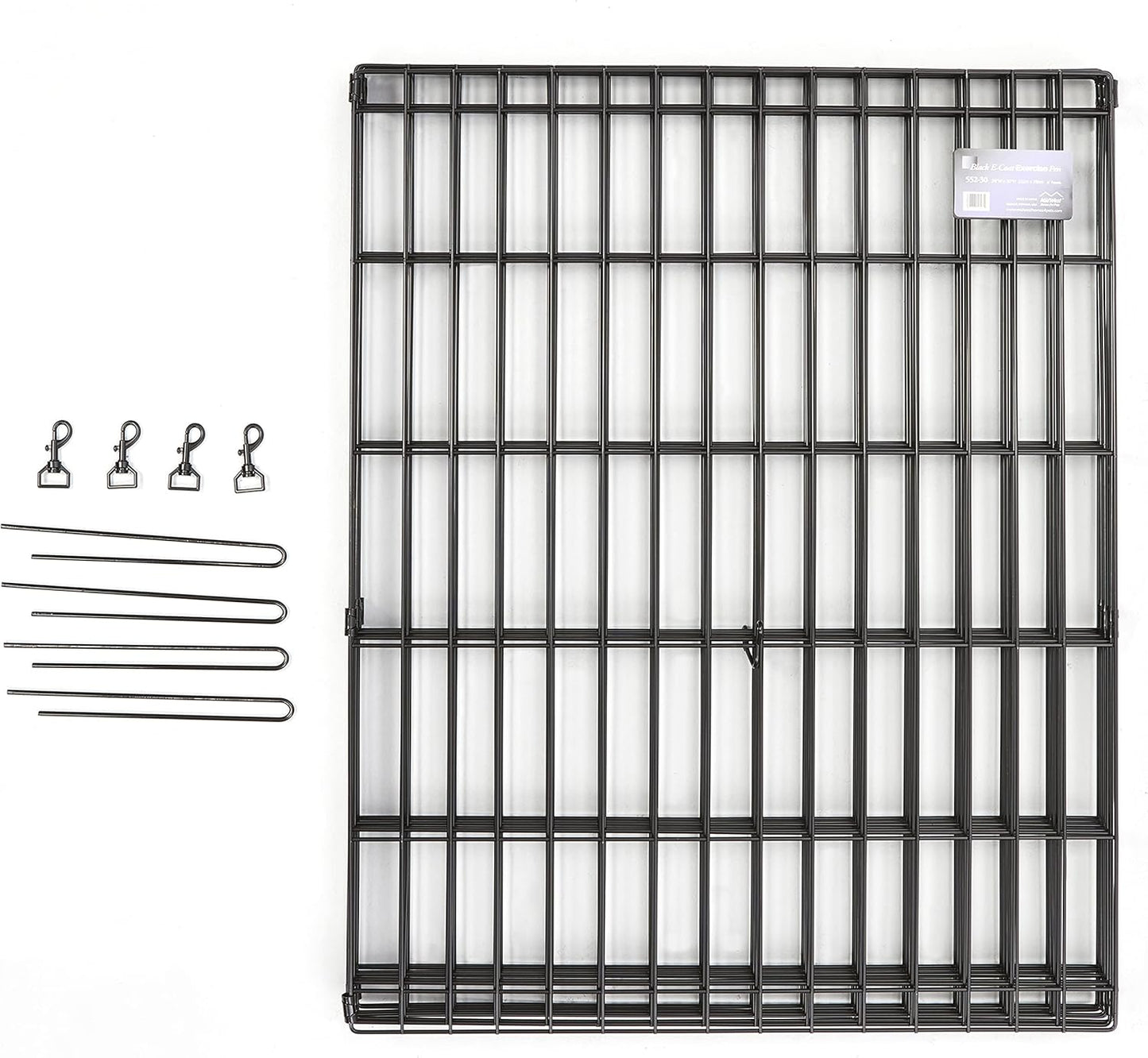 Midwest Homes for Pets 24-Inch Exercise Pen, for Indoor and Outdoor Use, 16 Sq Feet of Play, Folding Dog Pen, No Door Design for Maximum Security, Easy to Set Up, Foldable Dog Playpen