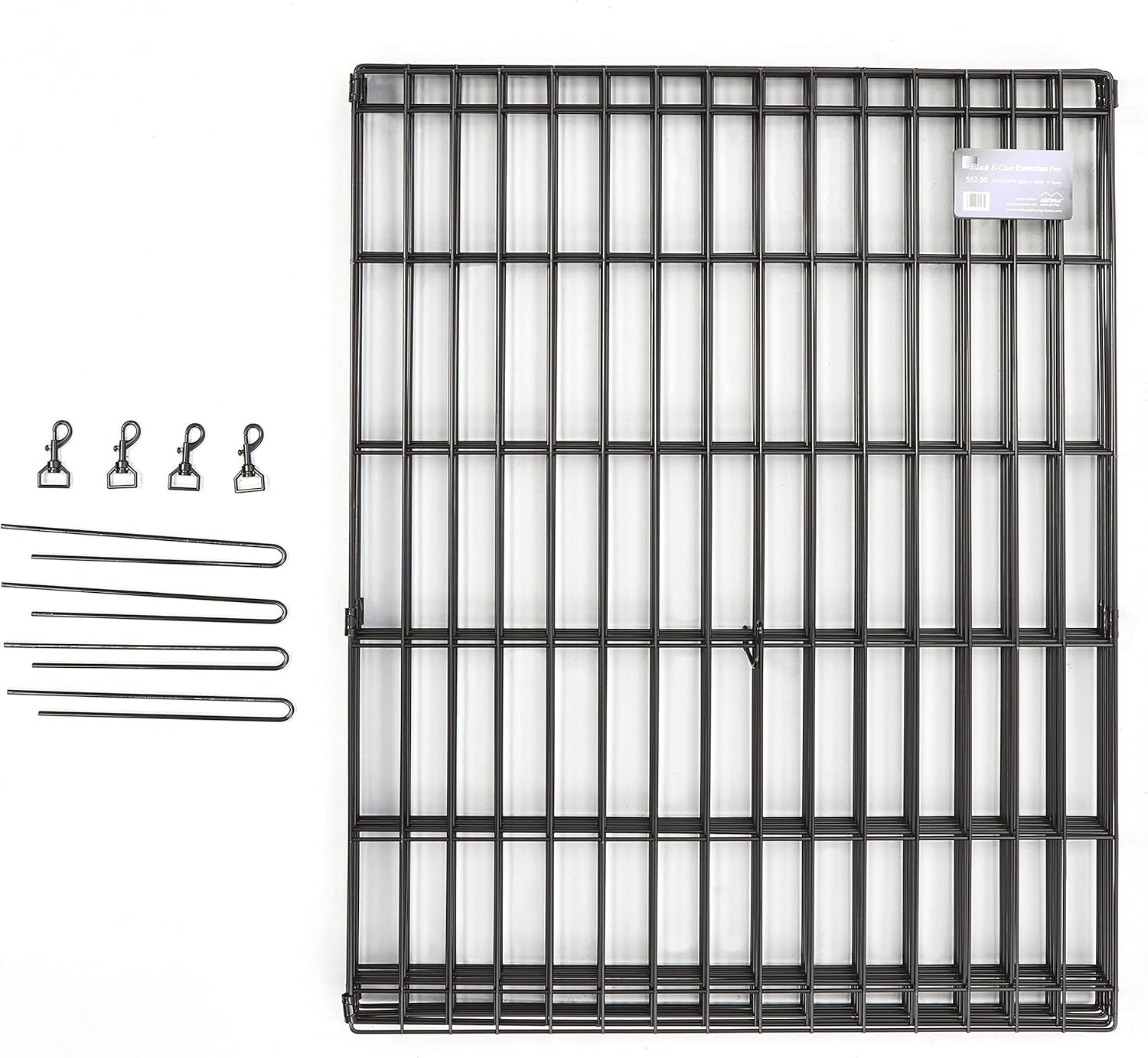 Midwest Homes for Pets 24-Inch Exercise Pen, for Indoor and Outdoor Use, 16 Sq Feet of Play, Folding Dog Pen, No Door Design for Maximum Security, Easy to Set Up, Foldable Dog Playpen