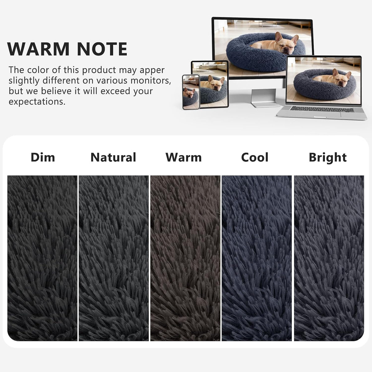 MIXJOY Orthopedic Dog Bed Comfortable Donut Cuddler round Pet Beds Ultra Soft Washable Dog and Cat Cushion Bed (30'', Grey)