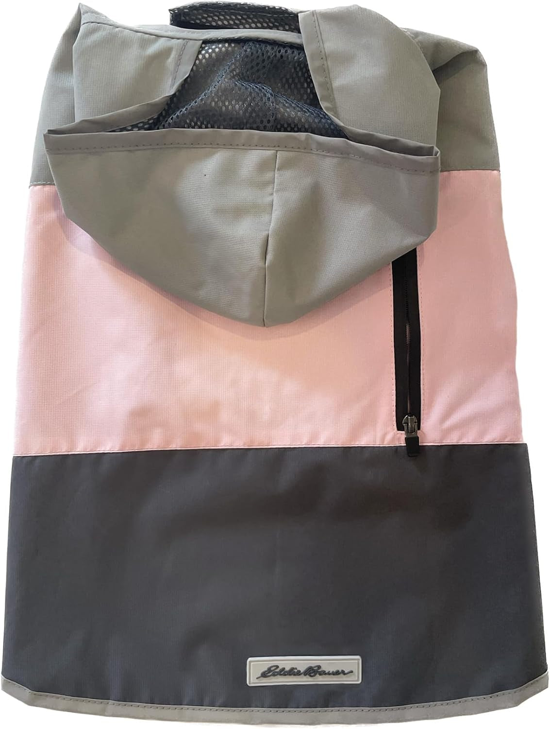 Eddie Bauer E24232M Ravenna Colorblocked Dog Windbreaker Jacket in Medium, Grey and Pink