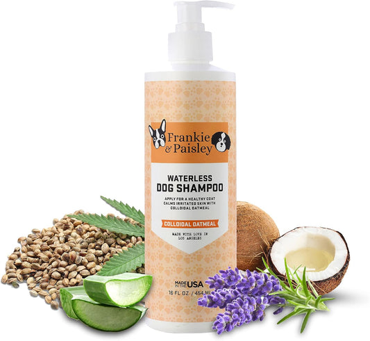 Waterless Dog & Cat Shampoo, Oatmeal, 16 Fl Oz