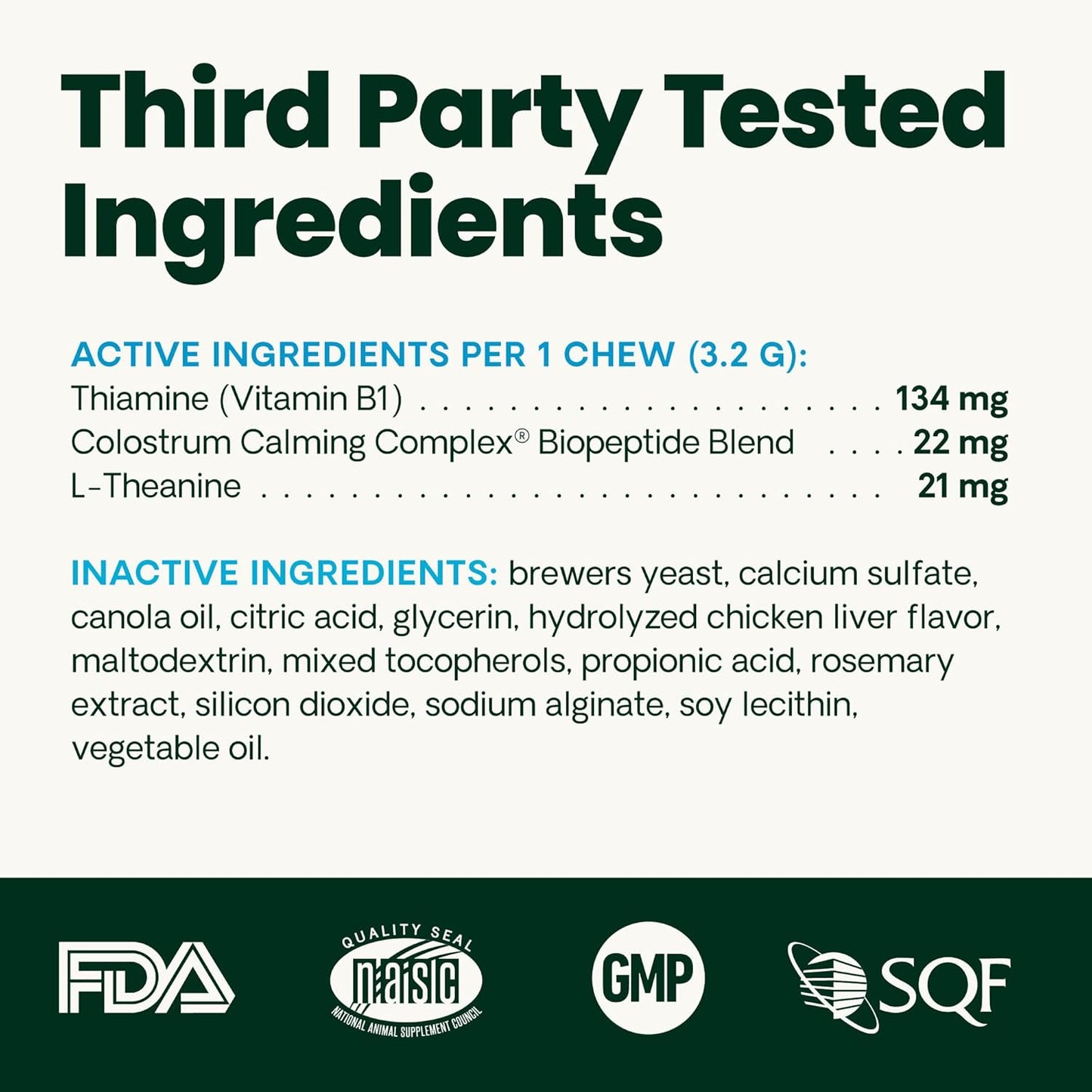Vetriscience Calm & Confident Chews, Composure Clinically Tested Calming and Anxiety Supplement for Dogs, Reduce Stress and Fear, Ideal for Thunderstorms, Fireworks and Travel, Chicken, 120 Count