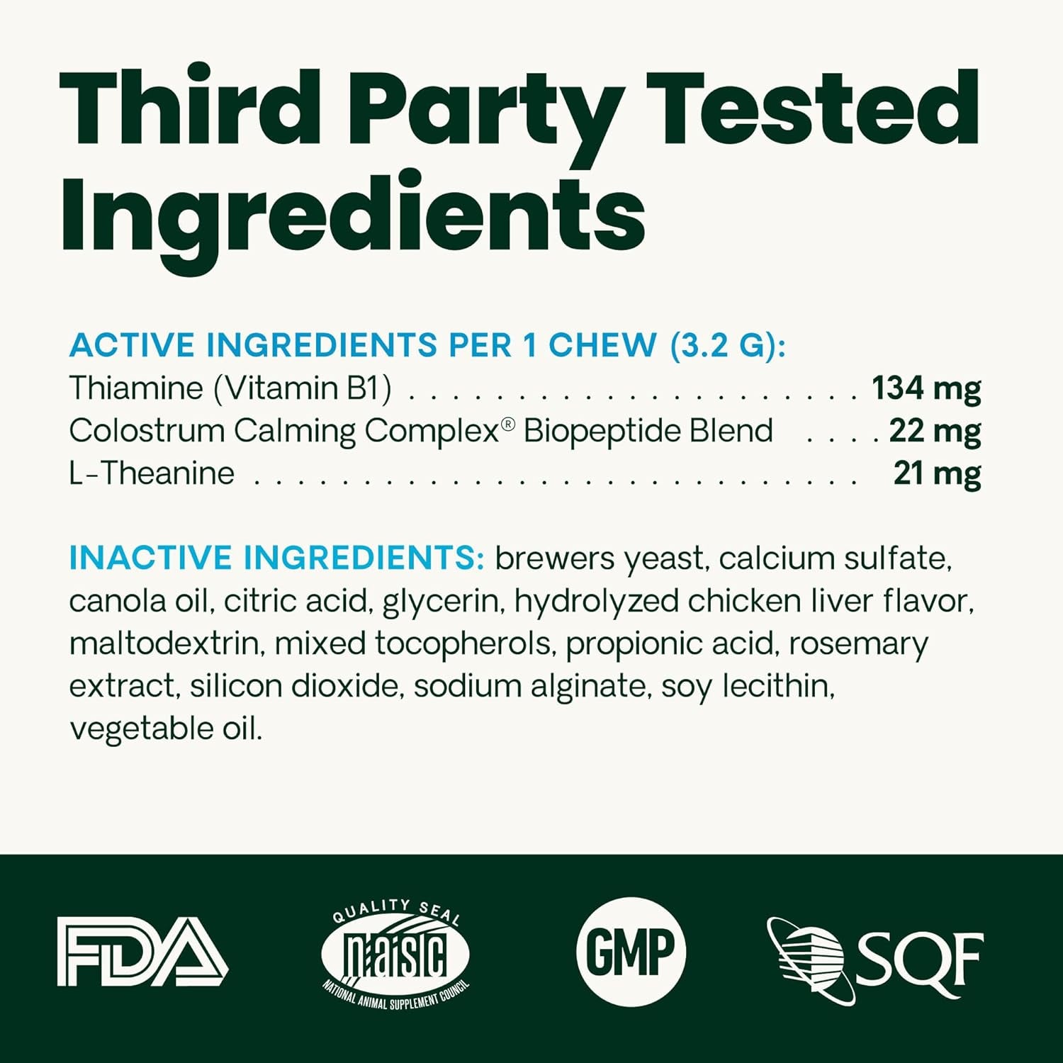 Vetriscience Calm & Confident Chews, Composure Clinically Tested Calming and Anxiety Supplement for Dogs, Reduce Stress and Fear, Ideal for Thunderstorms, Fireworks and Travel, Chicken, 120 Count