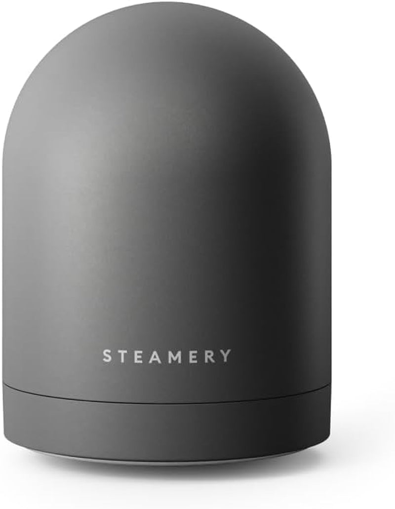 Steamery Pilo Icon Fabric Shaver for Clothes, Rechargeable Lint Remover & Sweater Shaver with USB-C, Replaceable Battery, Dual Mesh Covers, Large Shaving Surface, Scandinavian Design (Black)