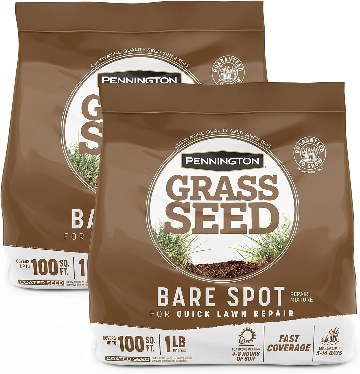Pennington Bare Spot Repair Grass Seed Mixture - Central 1 Lb (Pack of 2)