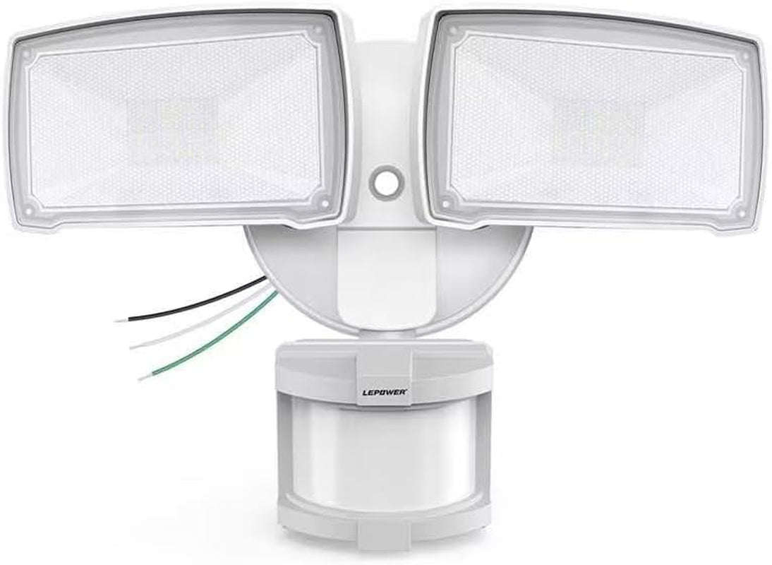 LEPOWER Hardwired LED Security Lights Motion Sensor Outdoor, 40W 4000LM