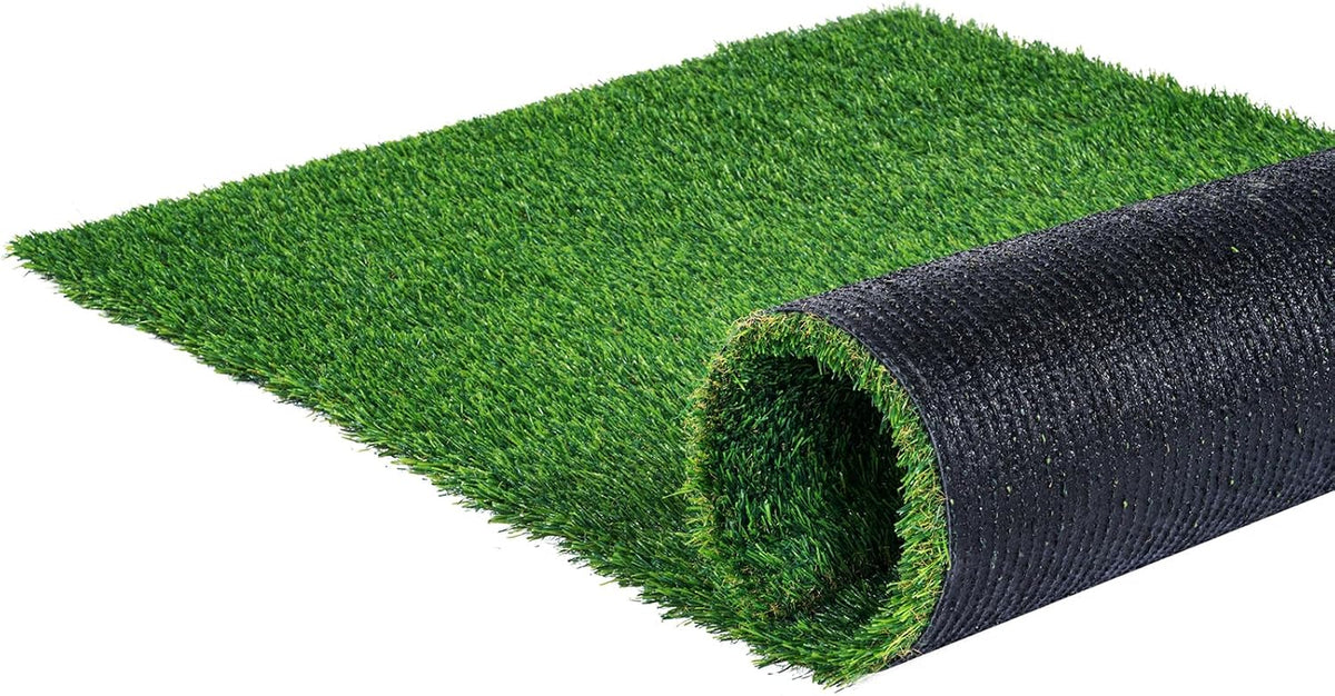 VEVOR Artifical Grass Turf, 6 X 10 Ft Thick Grass Rug Indoor Outdoor, 1.38" Realistic Synthetic Grass Mat with Drainage Holes, Perfect for Patio Garden Lawn Home Backyard Dog Mats