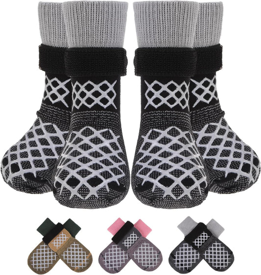 Thickened Dog Socks with More Grippers to Prevent Slipping and Licking Paws