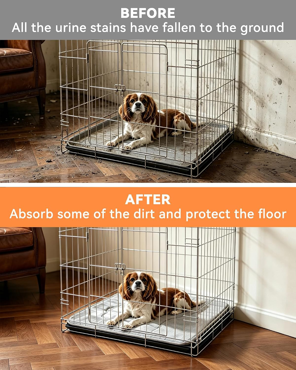 Cooling Mat for Dogs, Short Plush Crate Large Pet Pad Bed Indoor Outdoor XL