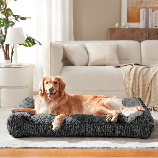 JOEJOY XL Orthopedic Dog Bed for Large Dogs, Extra Thick Foam Pet Bed Sofa