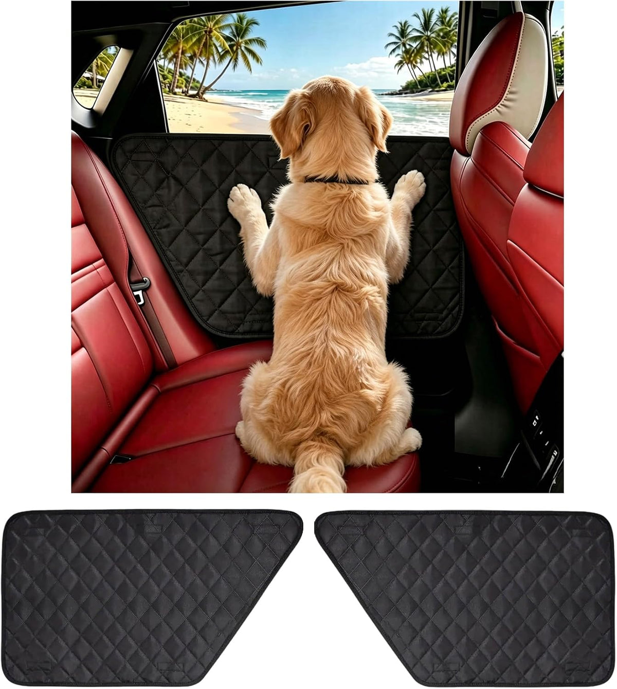2 Pack Dog Car Door Protector, Scratch Guard for Cars & Compact Suvs