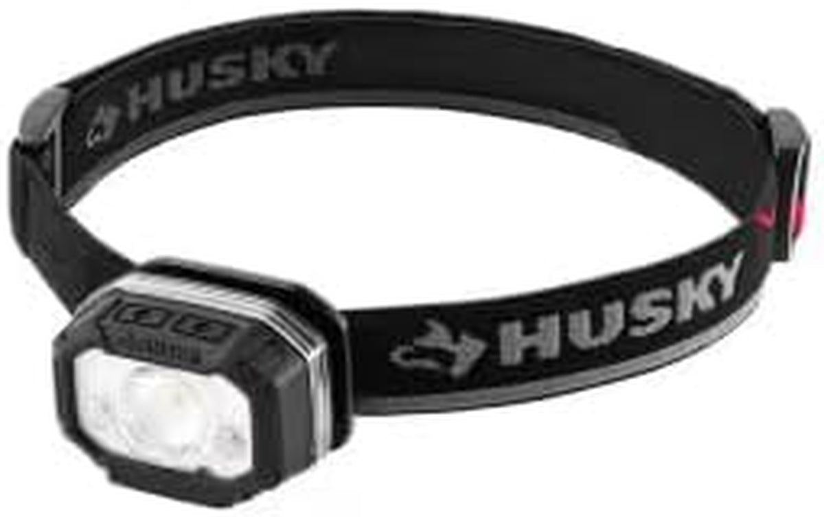 Husky 850 Lumens Dual-Power LED Rechargeable Headlamp