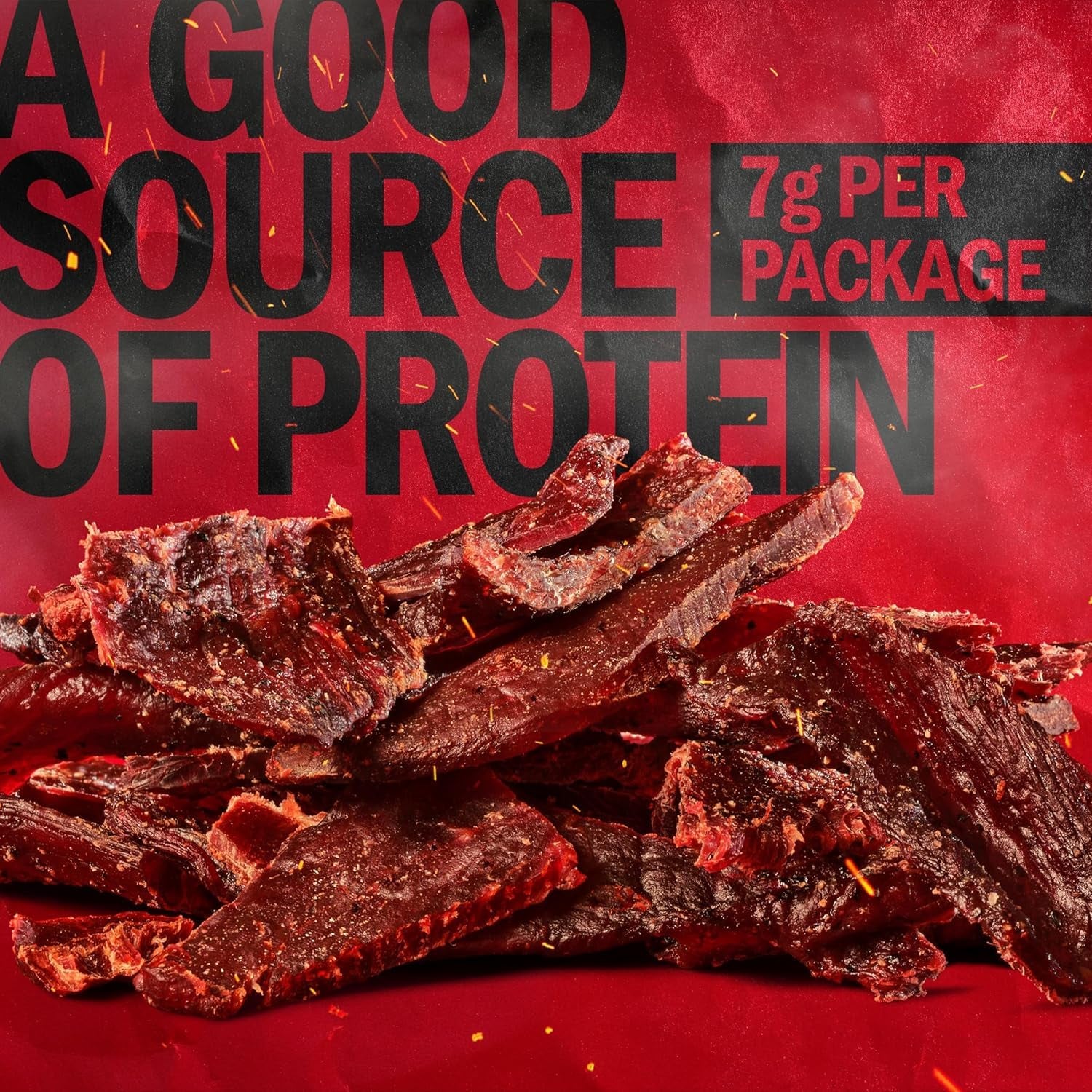 Jack Link'S Beef Jerky Multipack - Original - Made with 100% Real Beef - Ready to Eat Real Meat Protein Snacks - 7G Protein per Serving - 0.625 Oz Bags (20 Pack)
