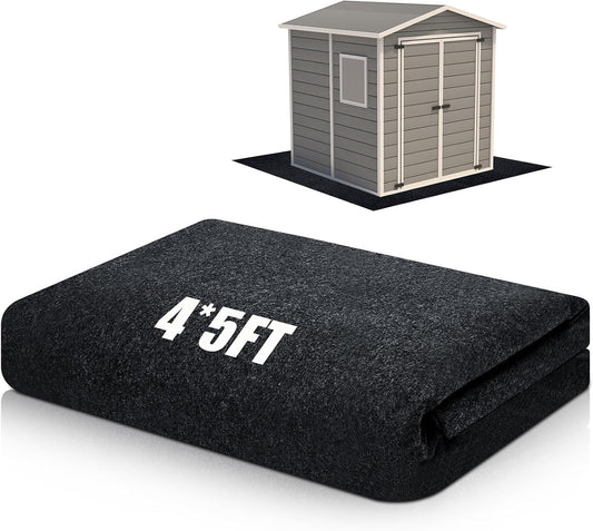 Shed Floor Mat 4 X 5 Ft, Waterproof PE Backing for Small Sheds and Garage